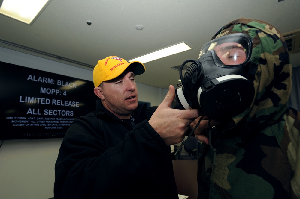 Naval Air Facility Misawa Conducts Chemical, Biological, and Radiological Training