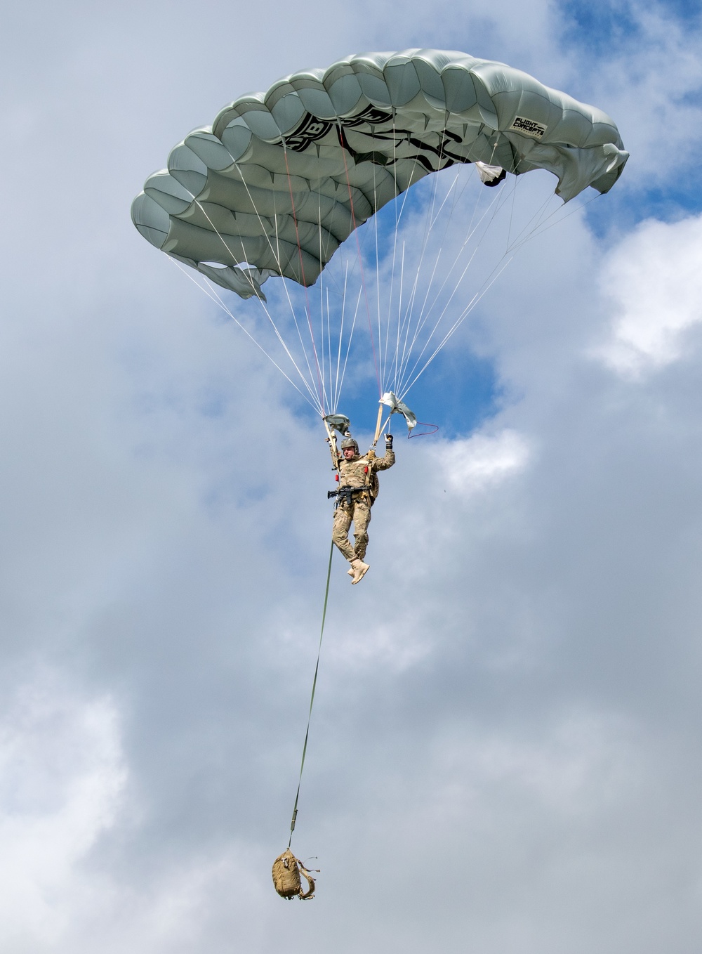USASOC Command Parachute team, the Black Daggers, conduct winter training at Homestead ARB, FL