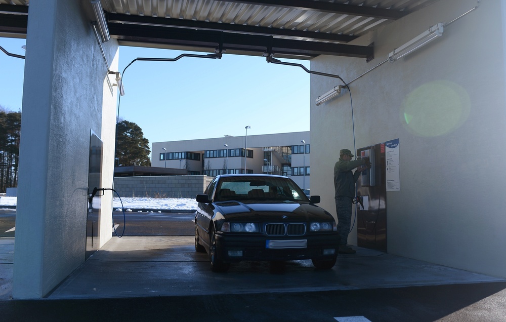 Self-service car wash opens at Spangdahlem