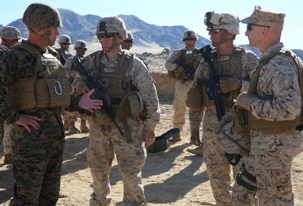 Integrated Task Force Marines welcome Twentynine Palms leadership during pilot test