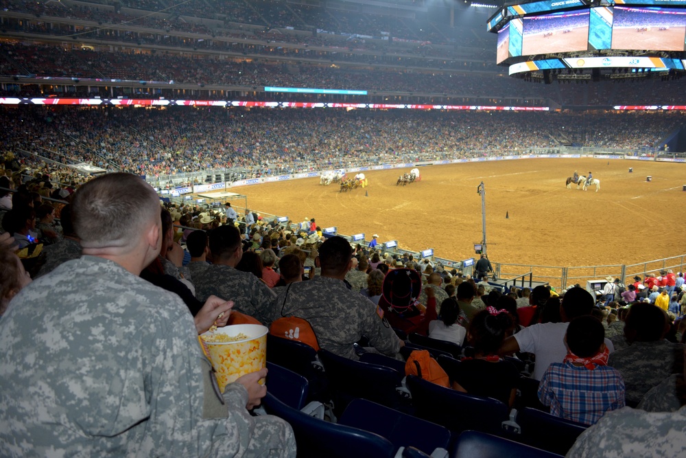 2015 Houston Livestock Show and Rodeo military appreciation day