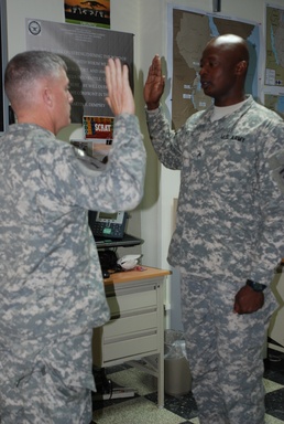 Soldier earns direct commission, gives back to his new country