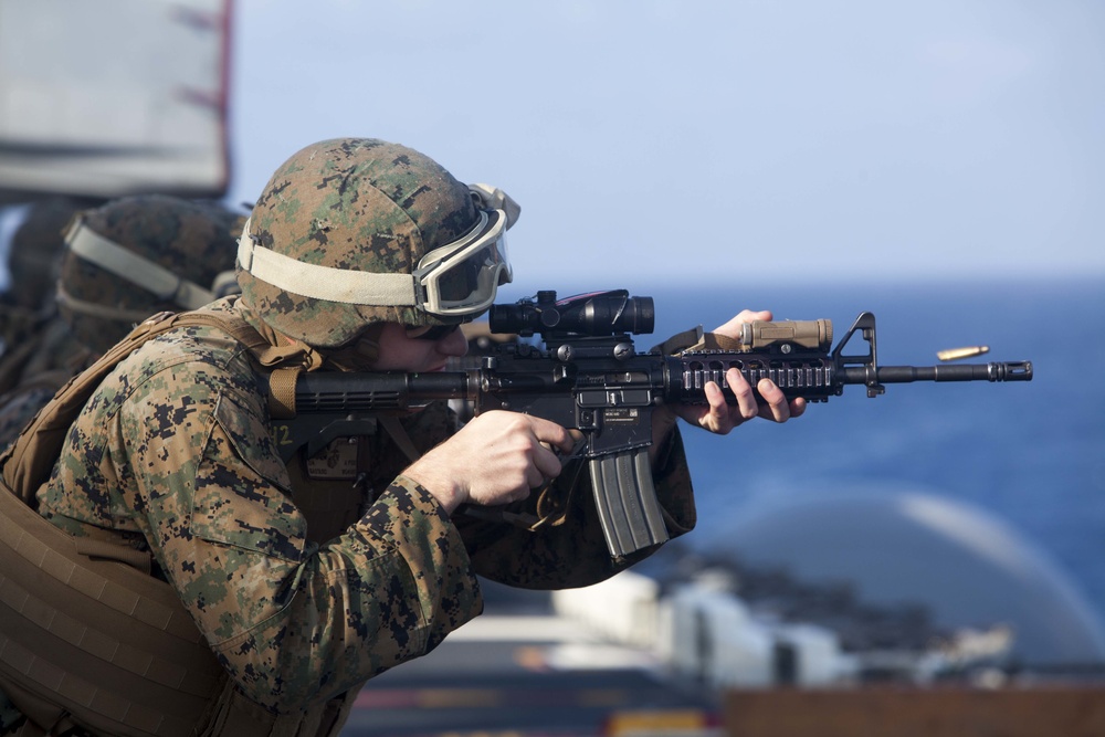 Deck Shoot on Ship