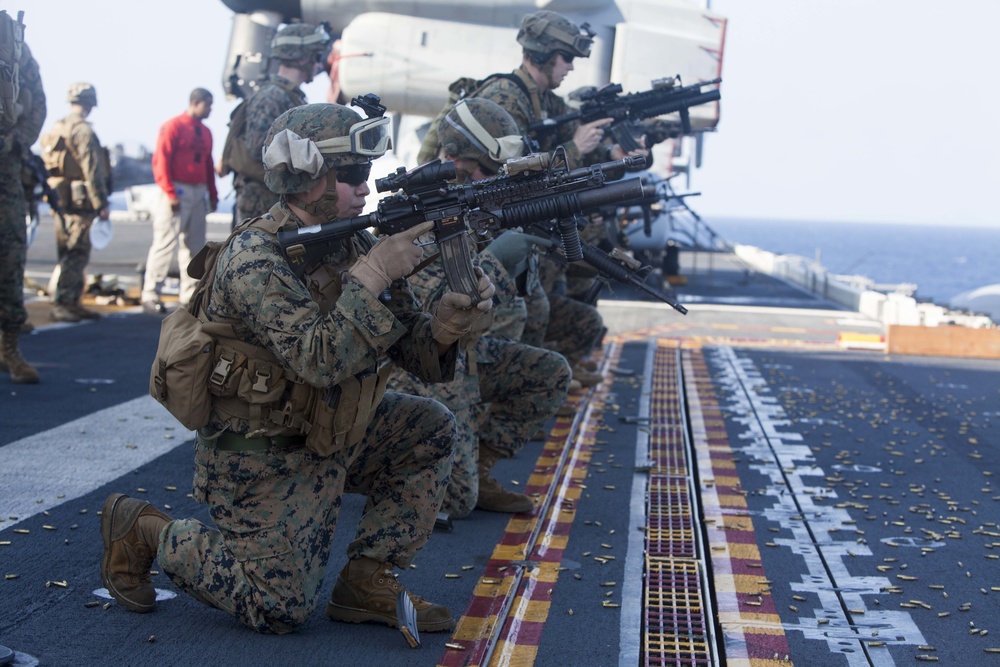 Deck Shoot on Ship