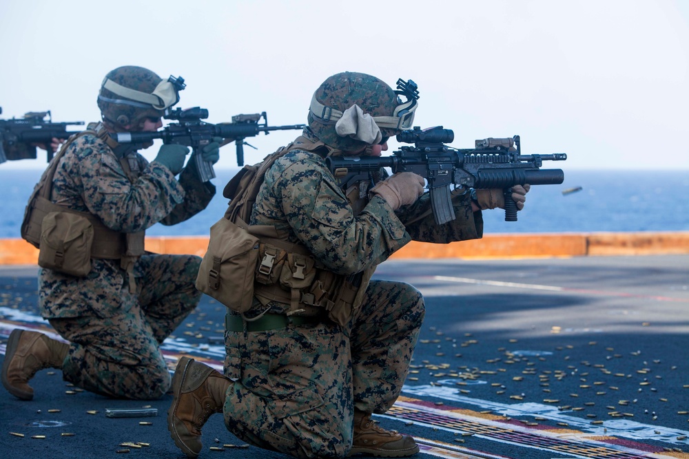 Deck Shoot on Ship