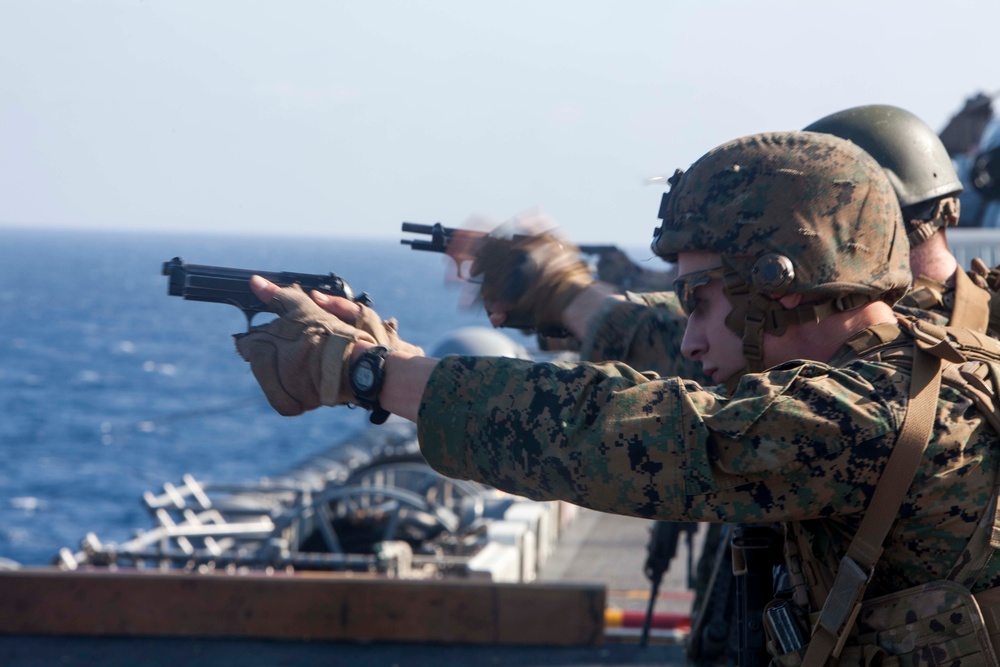 Deck Shoot on Ship