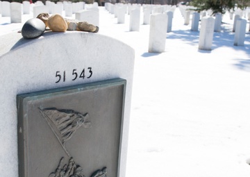 Iwo Jima, Arlington National Cemetery linked by three flag-raising Marines