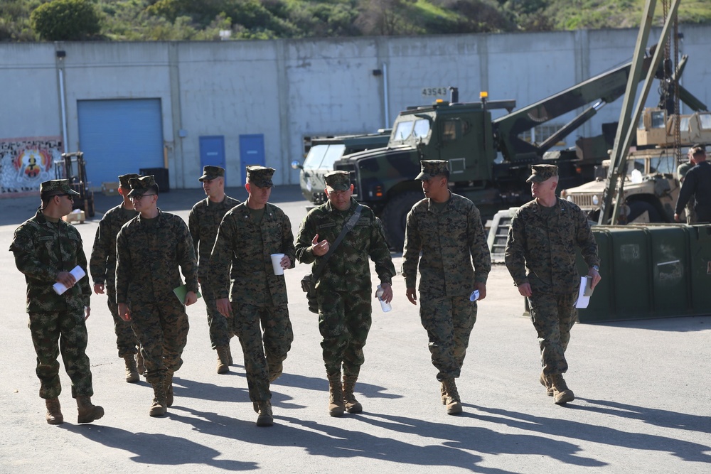 Combat Logistics Regiment 15 Marines host Colombian visit