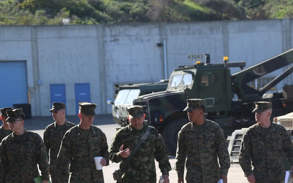 Combat Logistics Regiment 15 Marines host Colombian visit