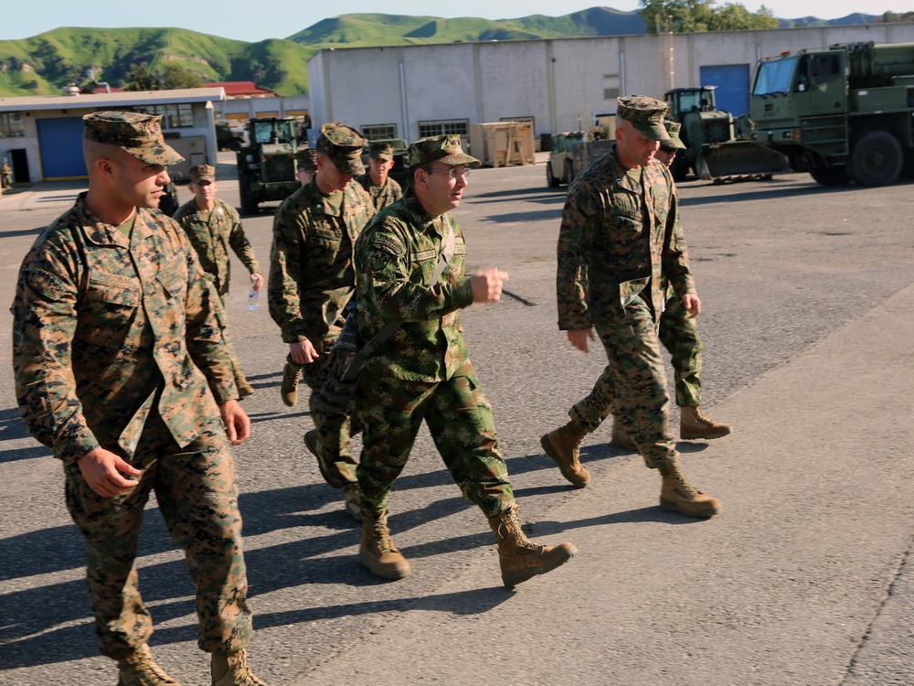 Combat Logistics Regiment 15 Marines host Colombian visit