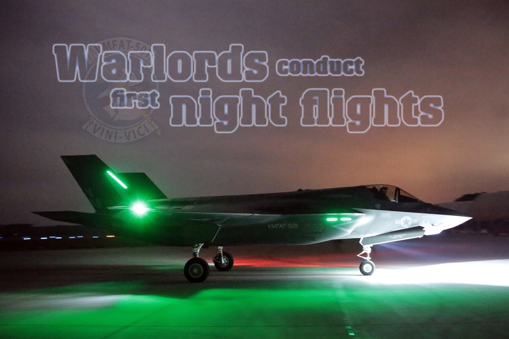 Warlords conduct first night flight