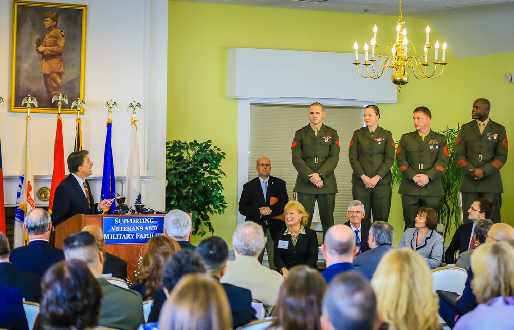 McCrory visits base, announces new veterans' initiatives