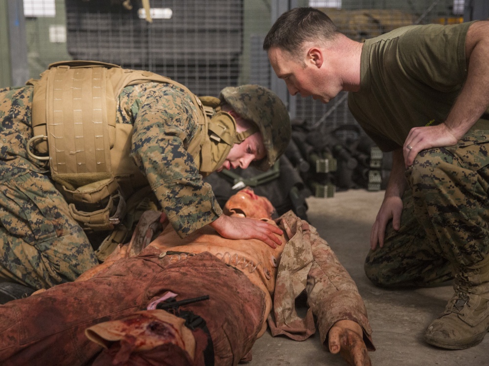 Casualty Chaos: Marines develop lifesaving skills