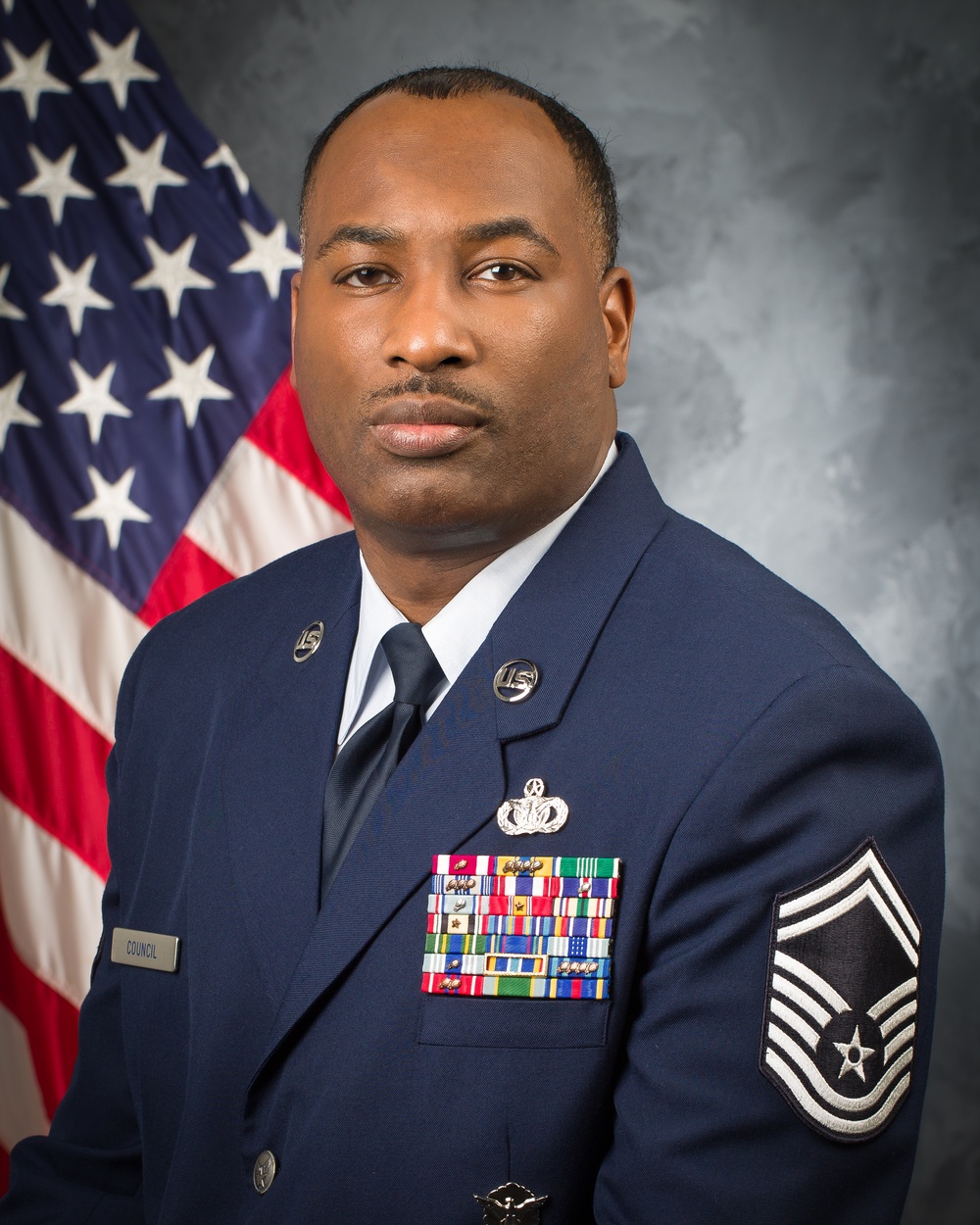 Official portrait, US Air Force Senior Master Sgt. Dana C. Council, 11th Wing