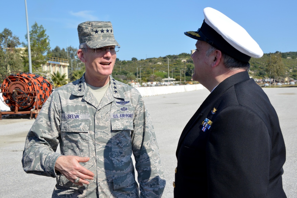 Gen. Selva visits US Naval Support Activity Souda Bay