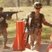 US Army Cpl. Jayden O'Dell pulls security with his M249 Squad Automatic Weapon with Spc. Connor Orion