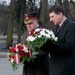 Flower-laying ceremony commemorates 1st Latvian commander