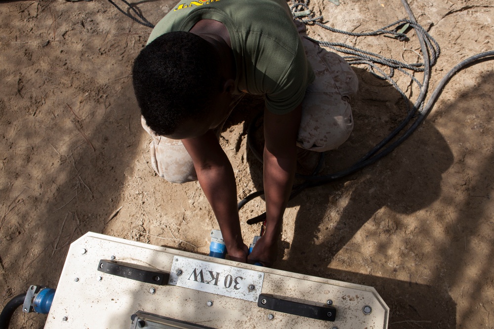 2D Transportation Support Battalion Marines participate in Operation Rolling Thunder