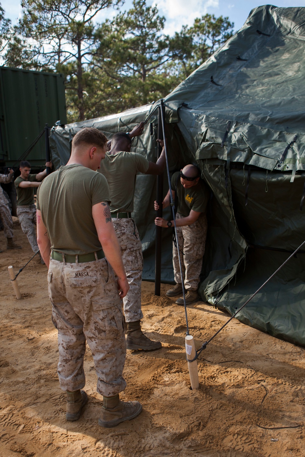 2D Transportation Support Battalion Marines participate in Operation Rolling Thunder
