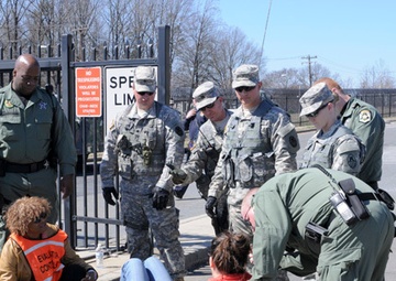 Military police keep the peace during Vigilant Guard