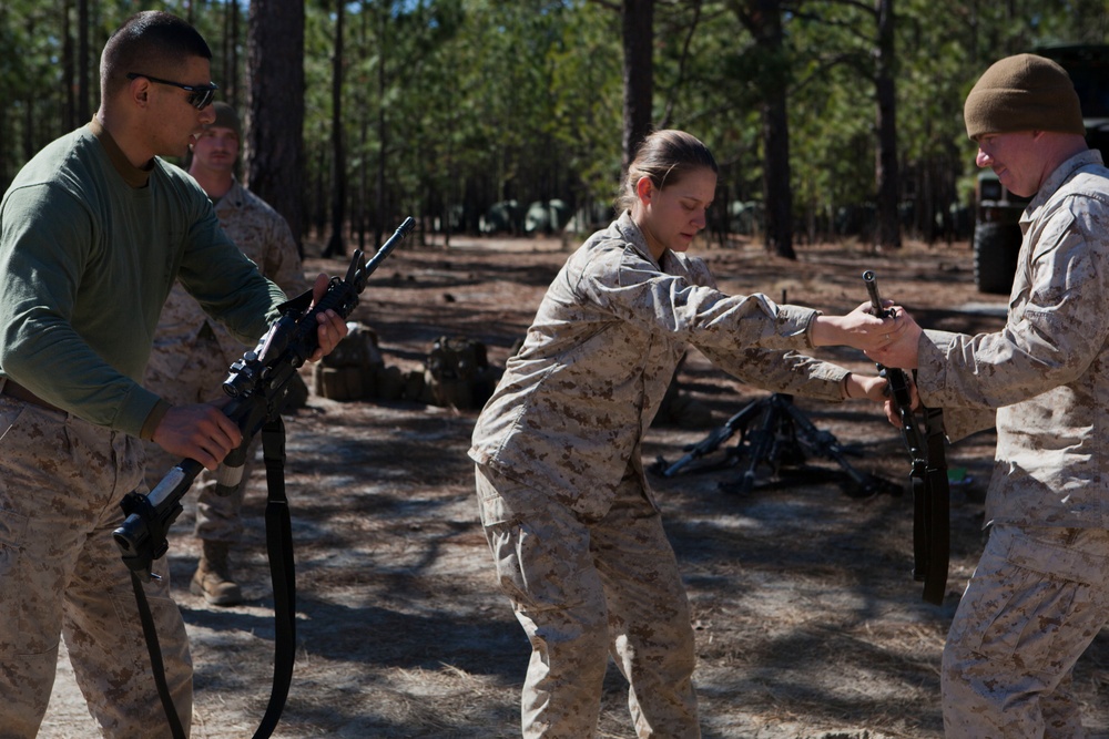 2D Transportation Support Battalion Marines practice Marine Corps Martial Arts