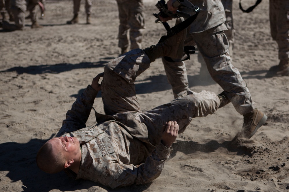 2D Transportation Support Battalion Marines practice Marine Corps Martial Arts