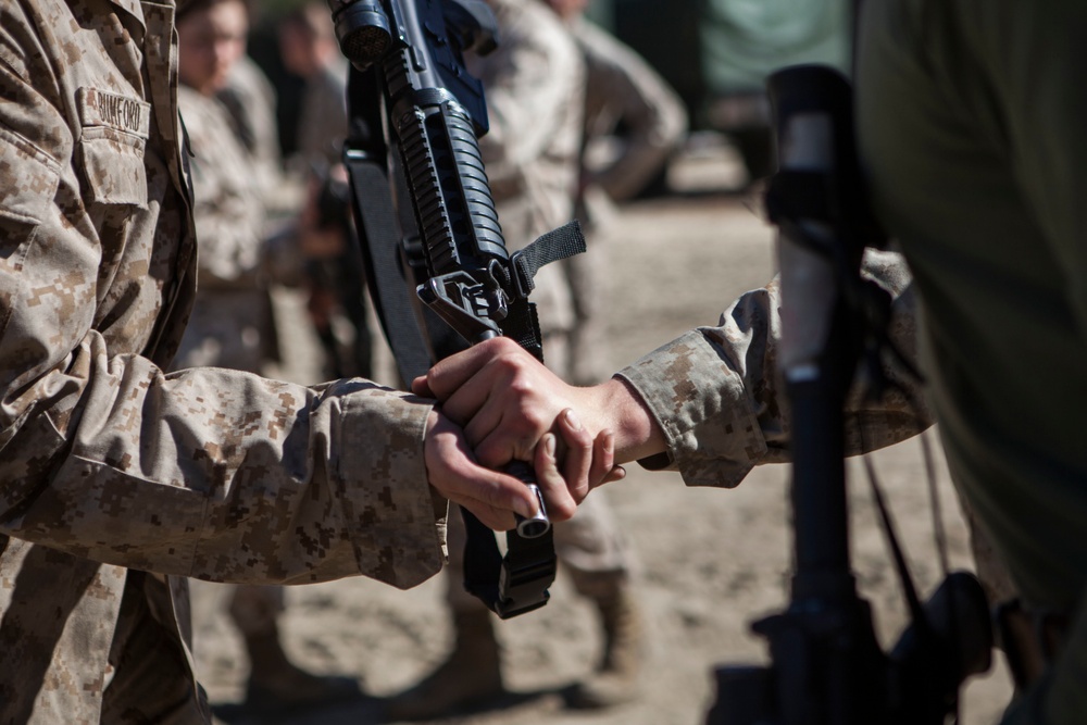 2D Transportation Support Battalion Marines practice Marine Corps Martial Arts