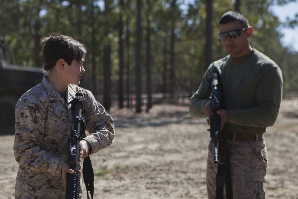 2D Transportation Support Battalion Marines practice Marine Corps Martial Arts