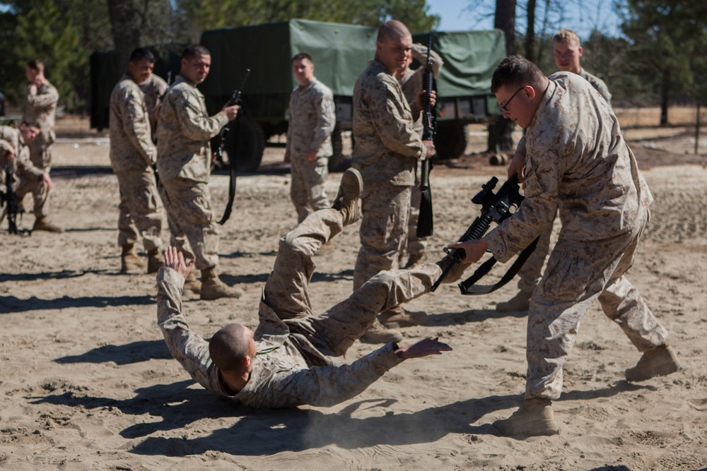 2D Transportation Support Battalion Marines practice Marine Corps Martial Arts