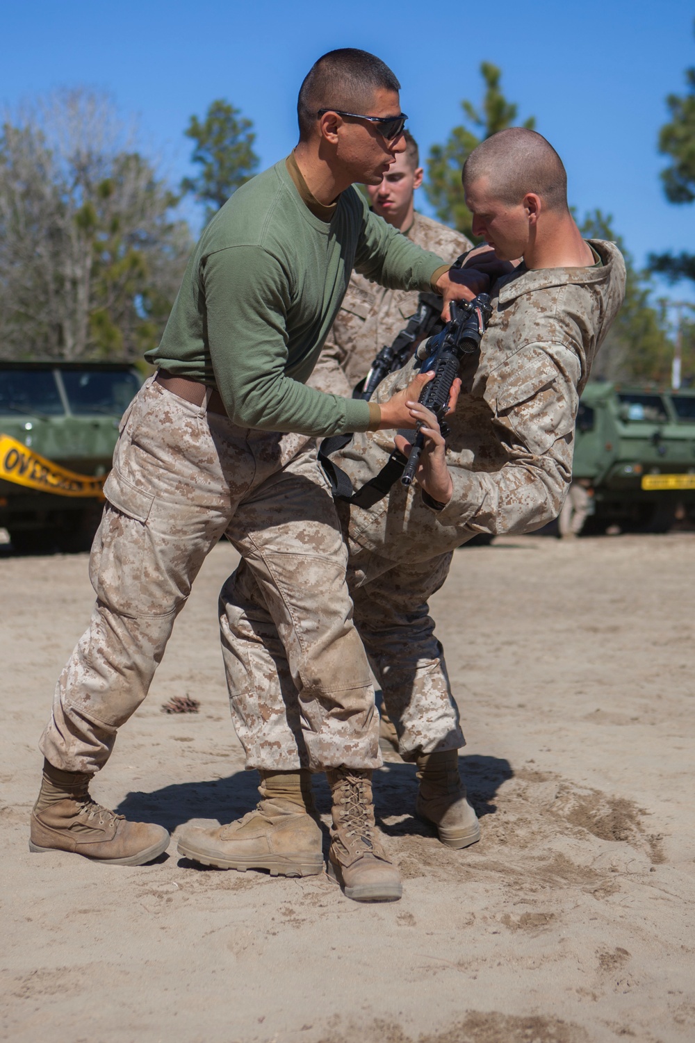 2D Transportation Support Battalion Marines practice Marine Corps Martial Arts