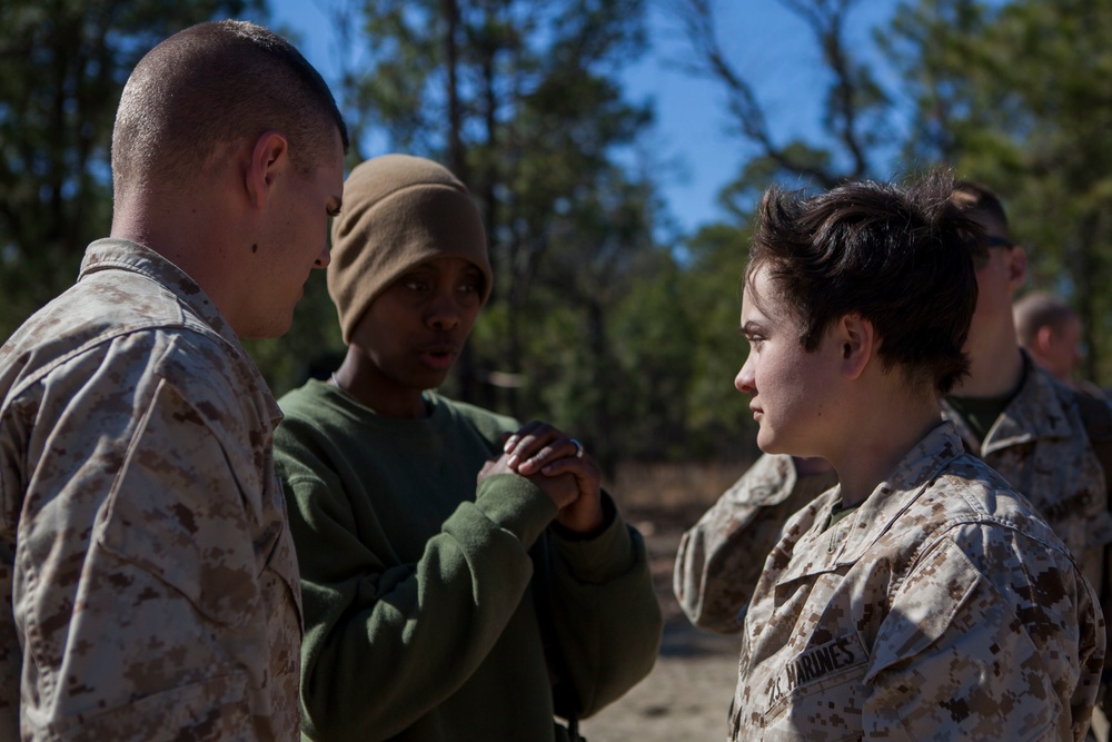 2D Transportation Support Battalion Marines practice Marine Corps Martial Arts