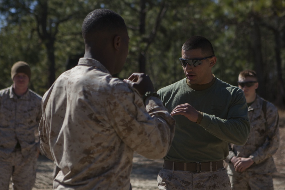 2D Transportation Support Battalion Marines practice Marine Corps Martial Arts