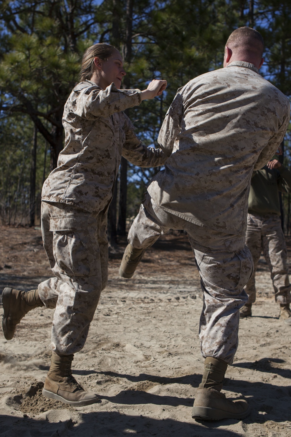 2D Transportation Support Battalion Marines practice Marine Corps Martial Arts