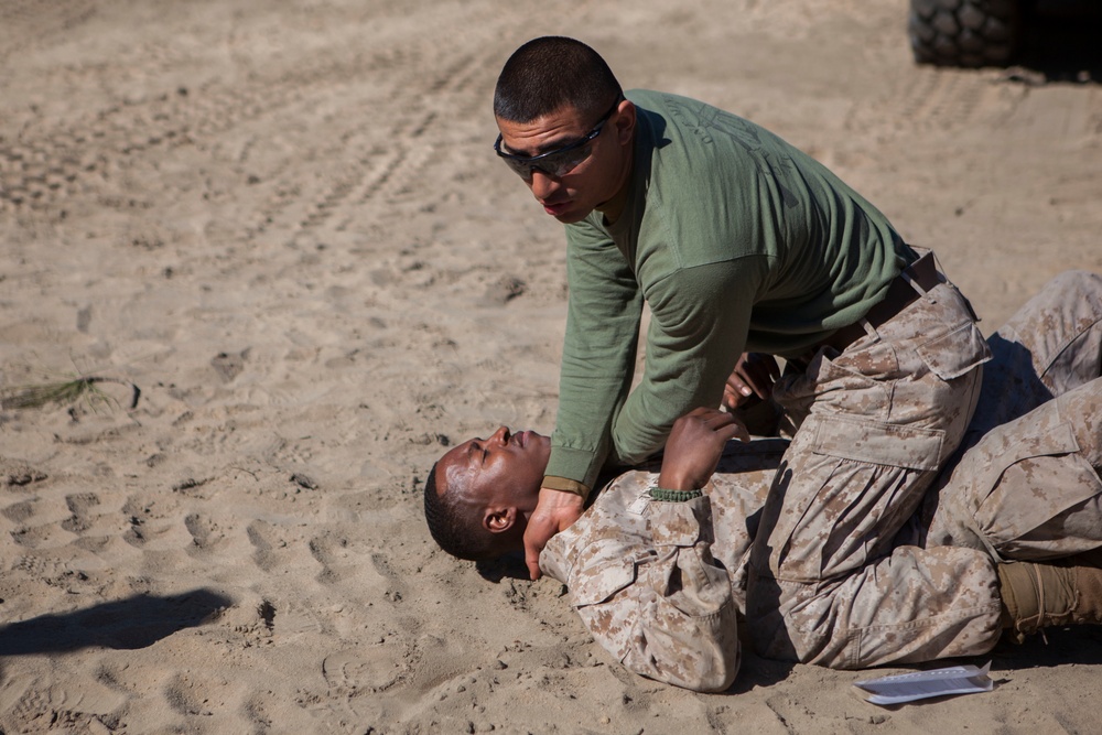 2D Transportation Support Battalion Marines practice Marine Corps Martial Arts