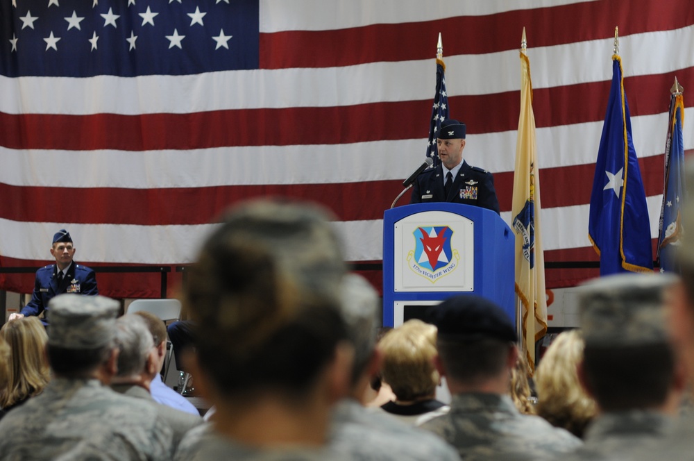 177th Fighter Wing change of command ceremony