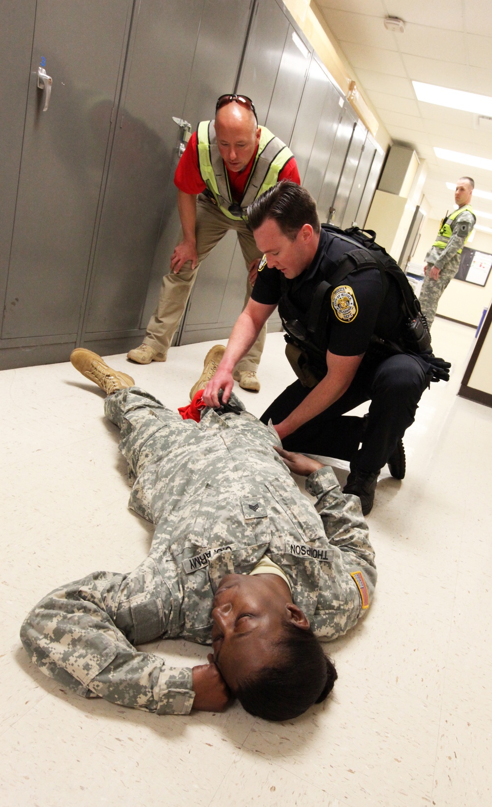 Hoover Police and Army Reserve Soldiers prepare for the worst