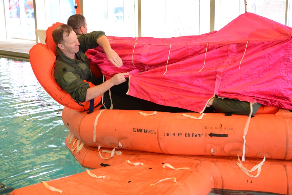 Water survival training