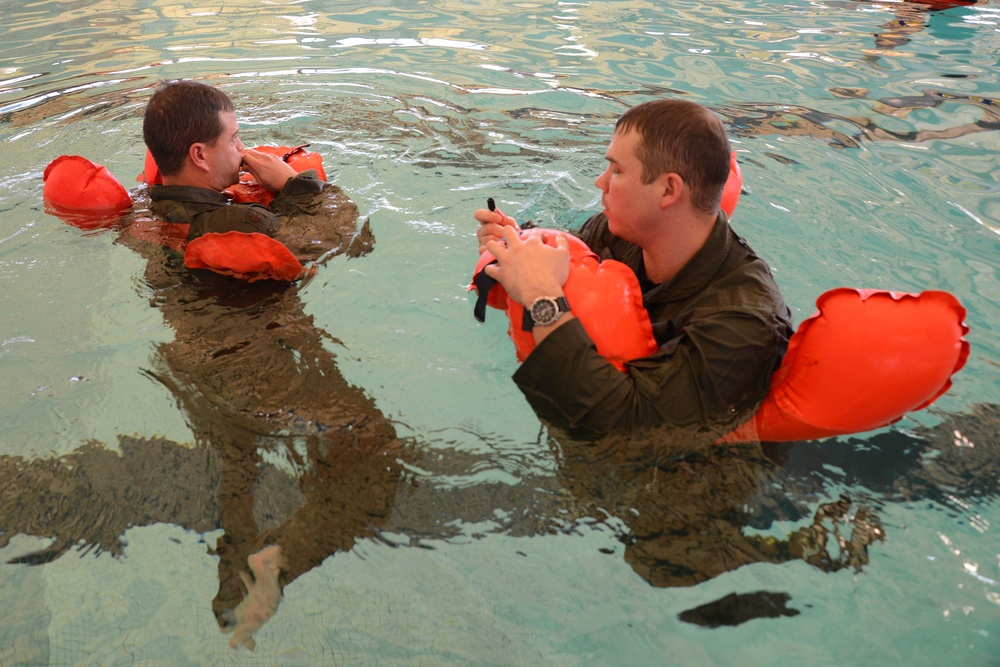 Water survival training