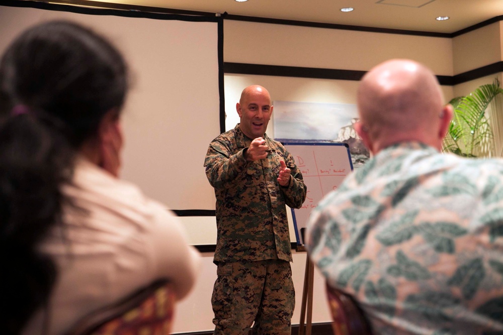 Family Readiness Officers of the pacific partake in annual training