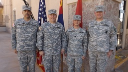 Change of command ceremony for 215th RTI
