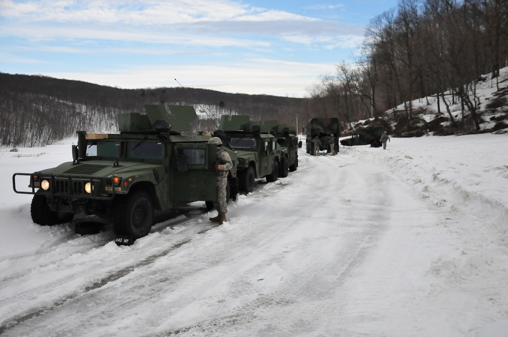 New York Soldiers train in snow for Guantanamo Bay deployment