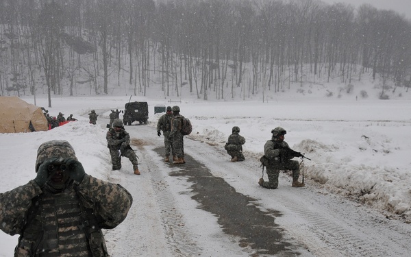 New York Soldiers train in snow for Guantanamo Bay deployment