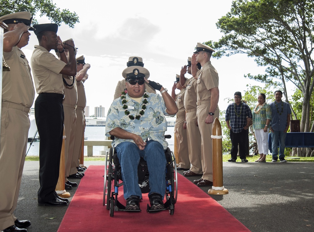 Retired Navy veteran made honorary chief