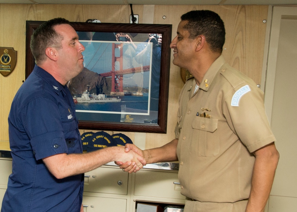 Coast Guard Cutter Boutwell crew hosts Guatemalan Navy commandant