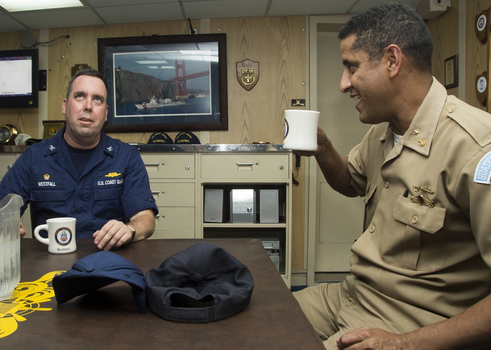 Coast Guard Cutter Boutwell crew hosts Guatemalan Navy commandant