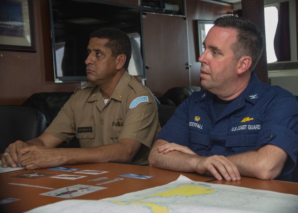 Coast Guard Cutter Boutwell crew hosts Guatemalan Navy commandant