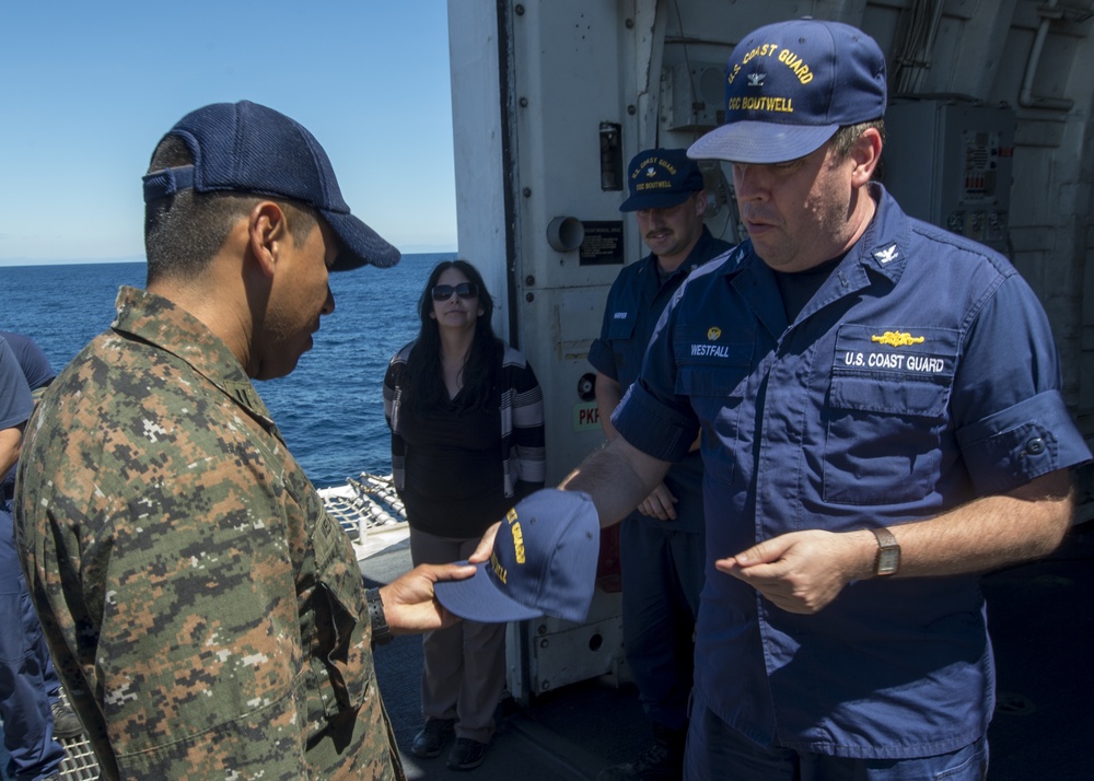 Coast Guard Boutwell crew hosts Guatemalan Navy shiprider