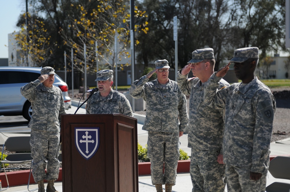 79th Sustainment Support Command retirement ceremony for Col. Peggy Stradford and Lt. Col. Samuel Bettwy, March 7, 2015