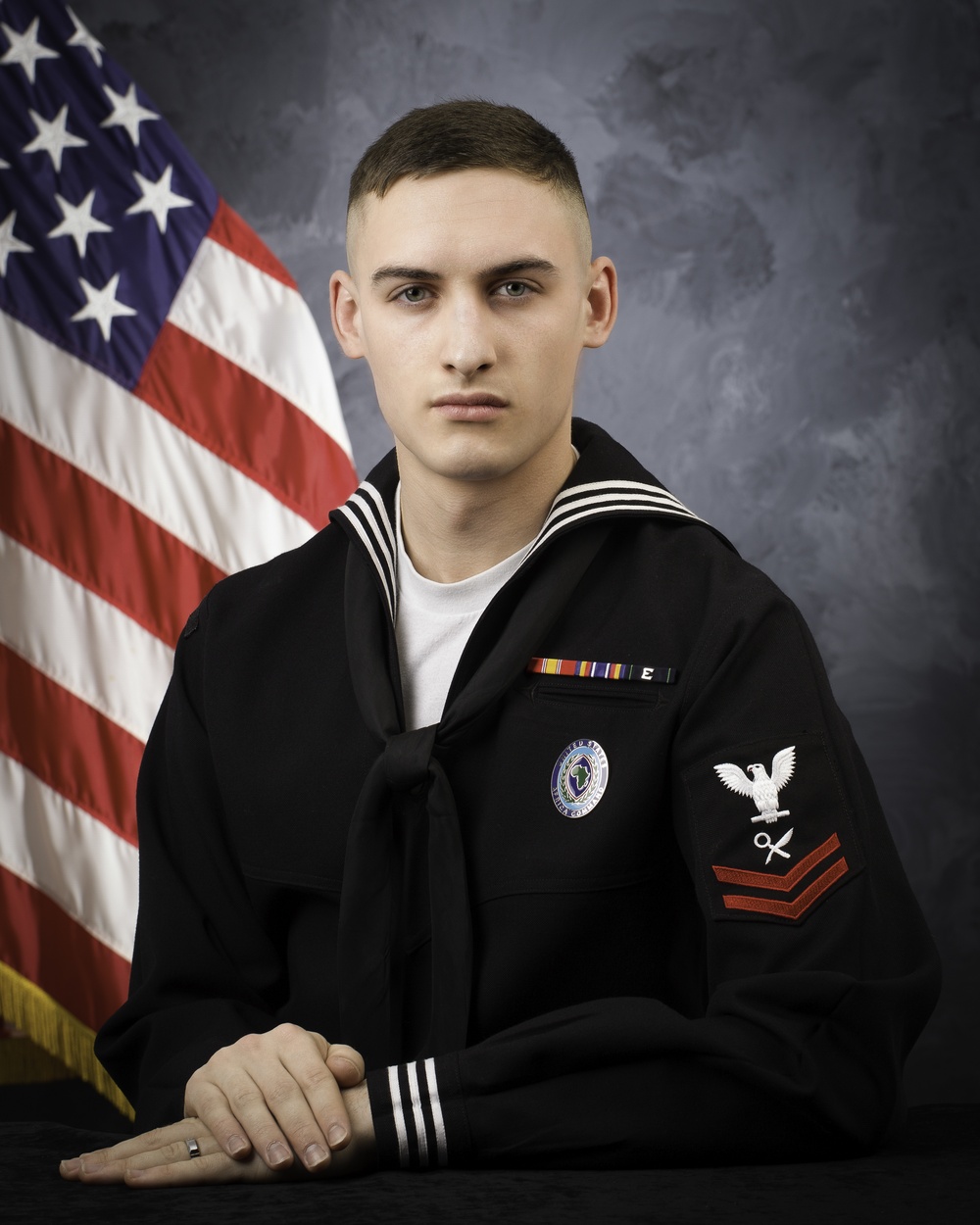 Official portrait, Intelligence Specialist 2nd Class Kenneth D. Stewart, United States Naval Reserve