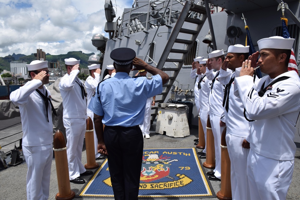 USS Oscar Austin action